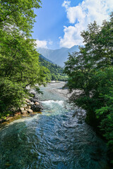 Fototapeta premium 日本の長野県の上高地