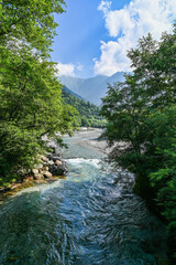 Fototapeta premium 日本の長野県の上高地