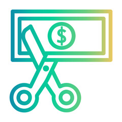 price Line Gradient Icon
