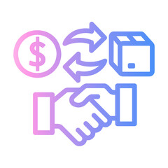price Line Gradient Icon