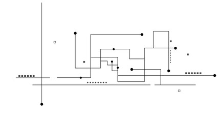 Abstract background electronic printed circuit board, with dot and connection line.