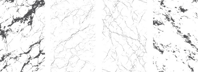 set of grunge textures with distressed grainy overlay and vintage worn scratch pattern