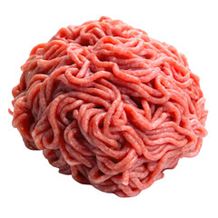Tasty pork ground meat isolated on white background PNG icon