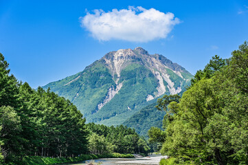 日本長野県の上高地