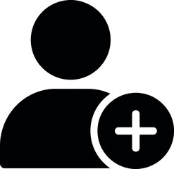 Fototapeta premium Add new user icon