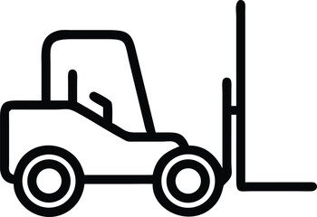 forklift vector silhouette