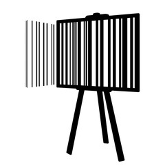 Abstract tactic board &ndash; Black and white optical illusion, modern art