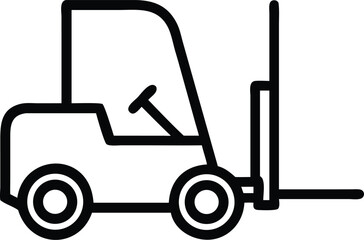 forklift vector silhouette