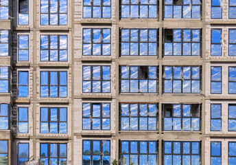 Fototapeta premium Construction of buildings, a multi-story building against the sky