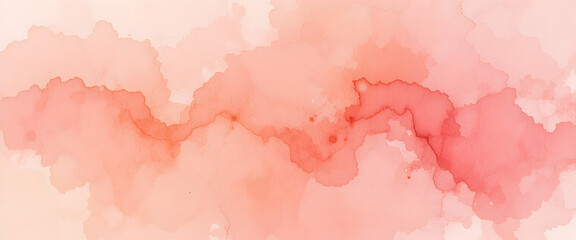 Fototapeta premium Soft watercolor texture in pink, peach, and cream tones