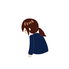 女性　落ち込む