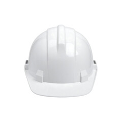 Fototapeta premium Clean white hard hat, safety equipment, isolated image on transparent background