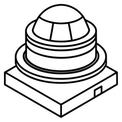 Wall Scanner Line Art Vector Minimalist Home Inspection Tool Illustration