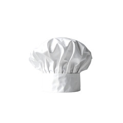 Crisp, clean chef's hat photograph in professional studio lighting on transparent background