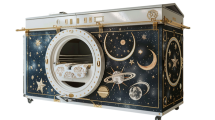 Celestial Automated Laundry Folding Machine on white background