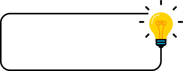 Did You Know Fun Fact Frame with Light Bulb Icon