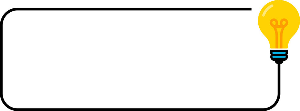 Did You Know Fun Fact Frame with Light Bulb Icon