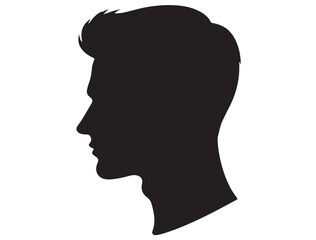 MALE MODEL PROFILE SILHOUETTE