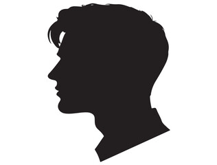 MALE MODEL PROFILE SILHOUETTE
