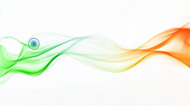 Indian Independence Day, August 15th, Design concept. Tricolor watercolor banner - Powered by Adobe