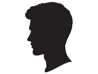 MALE MODEL PROFILE SILHOUETTE
