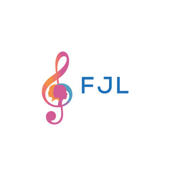 FJL &ldquo;Colorful music logo with human faces and treble clef design&rdquo; FJL Later Logo, &ldquo;Abstract music school logo with people and melody icon&rdquo;
