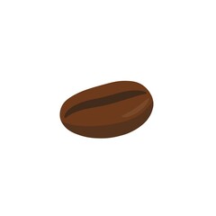 Coffee Bean Illustration Isolated on White