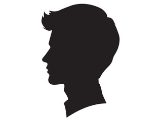 MALE MODEL PROFILE SILHOUETTE