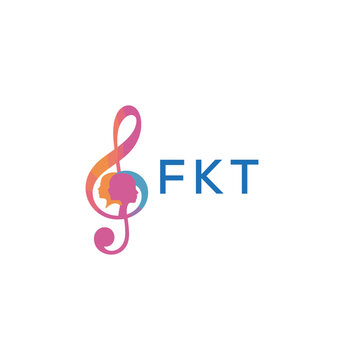 FKT &ldquo;Creative music logo with human silhouettes and treble clef in gradient colors, FKT Later Logo, modern artistic design isolated on white background&rdquo;
