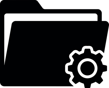 Folder with gear icon data management settings