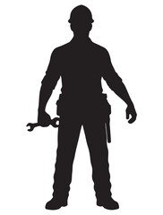 MALE WORKER SILHOUETTE