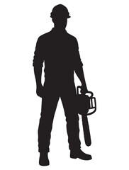 MALE WORKER SILHOUETTE