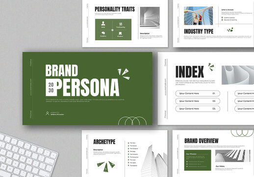 Minimalist Brand Persona Presentation
