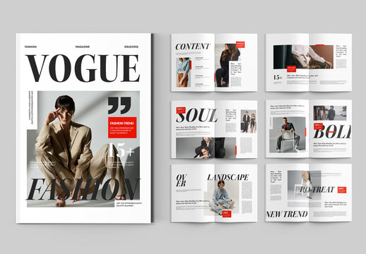 Modern Magazine Design Template