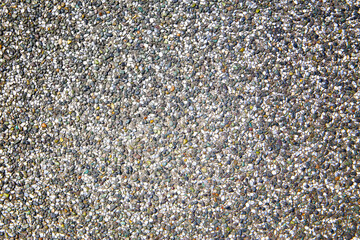 Outdoor rocks with cement walkway surface