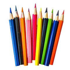 Fototapeta premium Colorful pencils clustered together (1)