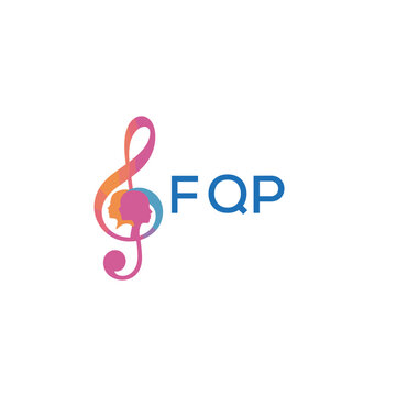FQO &ldquo;Colorful music logo with human faces and treble clef design&rdquo; FQO Later Logo, &ldquo;Abstract music school logo with people and melody icon&rdquo;
