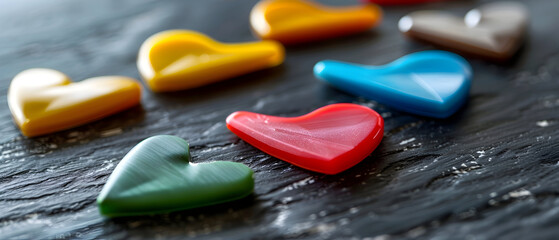 heart shaped candies