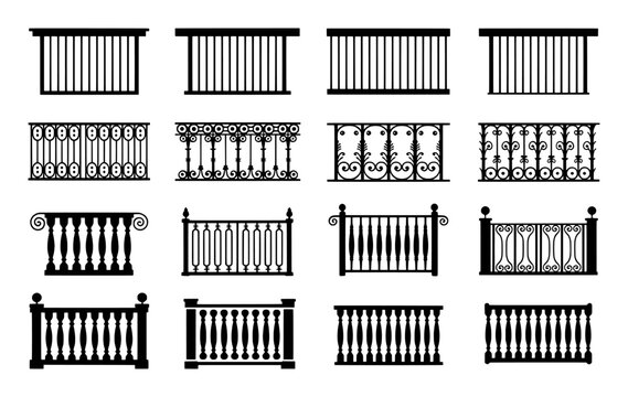 Ornate and simple railing designs for architectural accents balustrade fence
