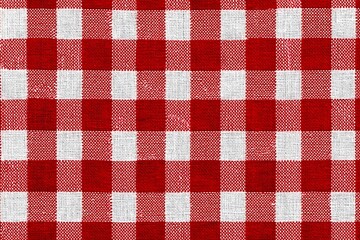 Red and white checkered pattern.