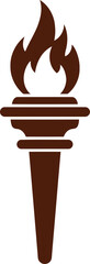 Torch flame icon