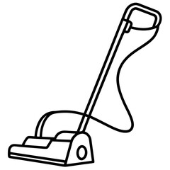 Minimalist Workshop Vacuum Line Art Vector Clean Monochrome Tool Illustration