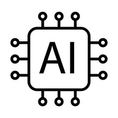 Ai Chip icon. vector icon design