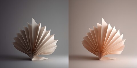 Symmetrical Paper Fan Art