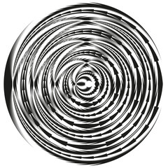Abstract spiral pattern. Swirl line design. Dynamic rotation Vector. H