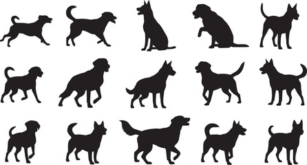Dog Silhouette Set