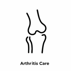 Obraz premium A minimalist line art illustration depicts the human knee joint, symbolizing arthritis care, medical treatment, and joint health awareness.