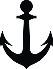 anchor silhouette vector illustration