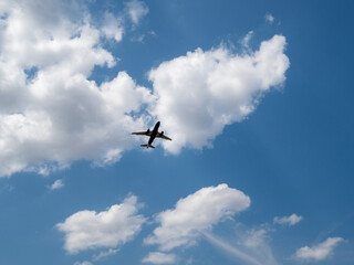 airplane in the sky