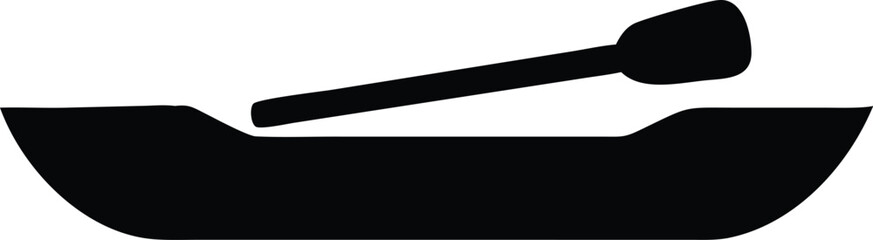 canoe boat silhouette